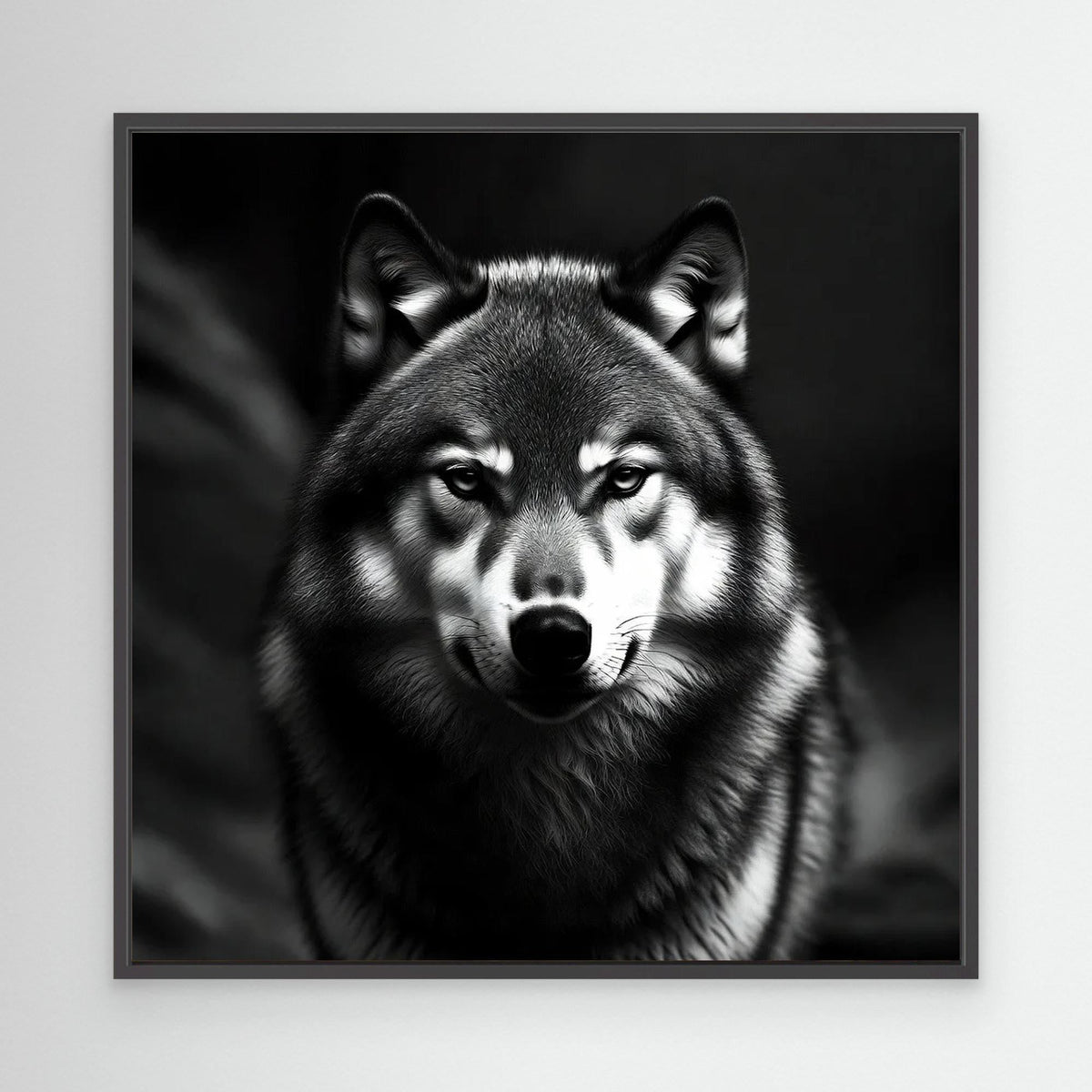 Black and White Wolf – Statement Wall Art