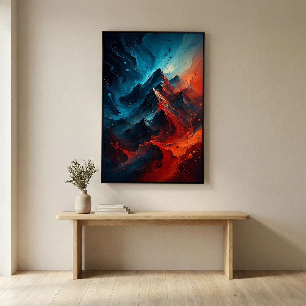 Fault Line – Abstract Mountain Painting