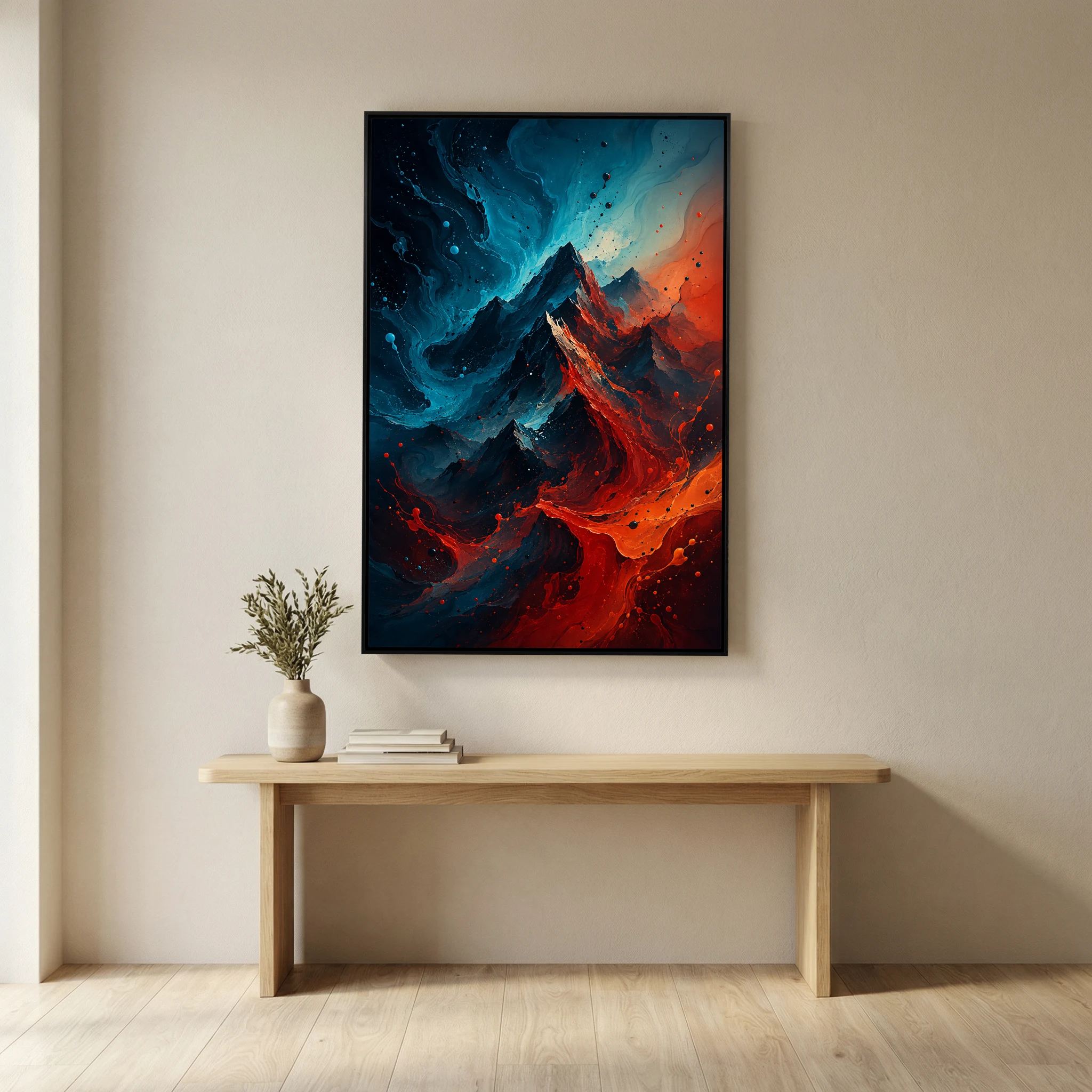 Fault Line – Abstract Mountain Painting