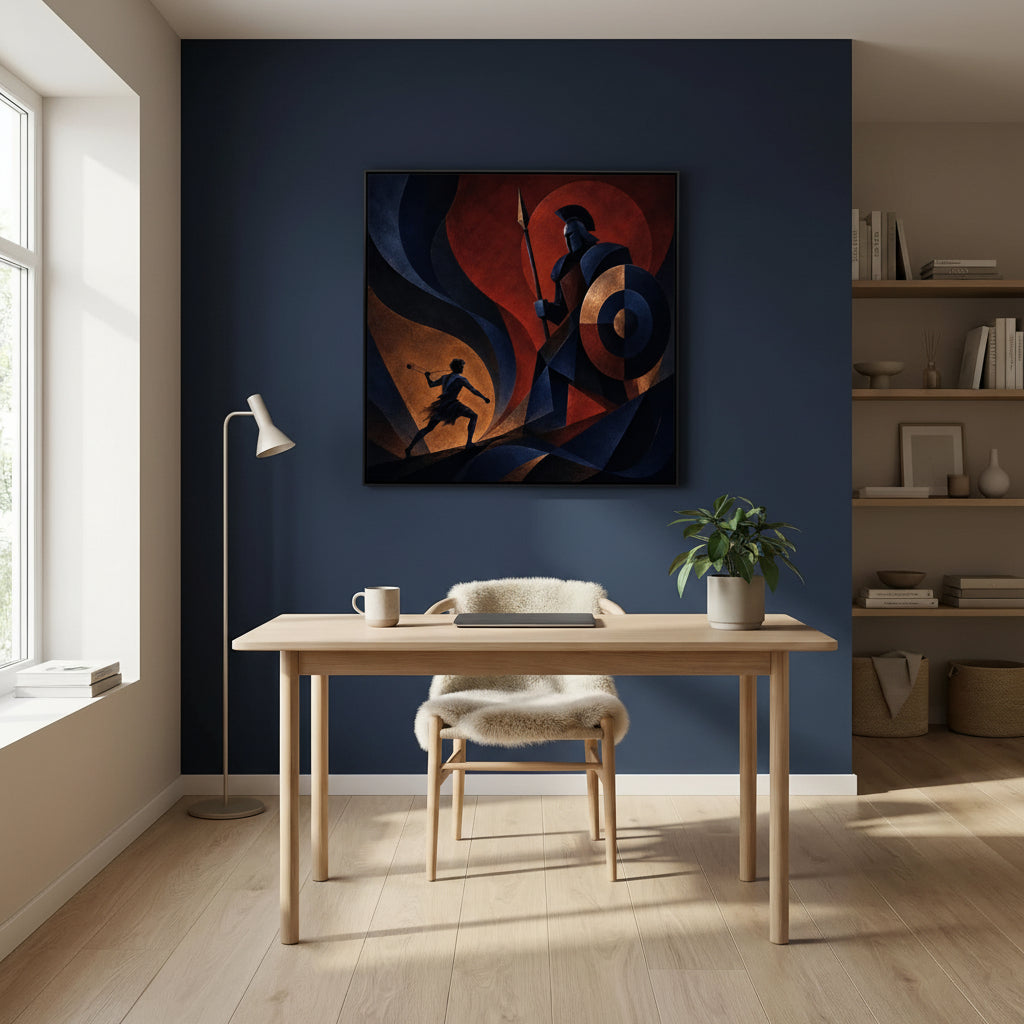 Against the Giant – David & Goliath Canvas Wall Art