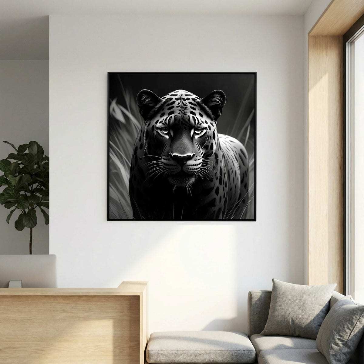 Black and White Panther – Statement Wall Art