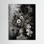 While You’re Here – Quadro floreale in bianco e nero