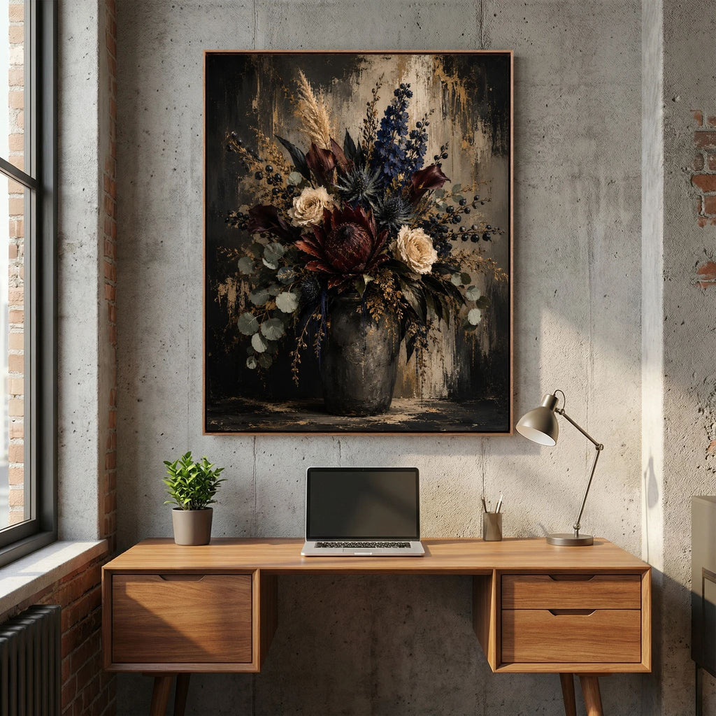 For Everything You Give – Moody Floral Wall Art