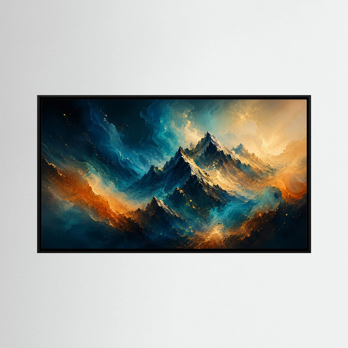 Elemental Valley – Abstract Mountain Painting