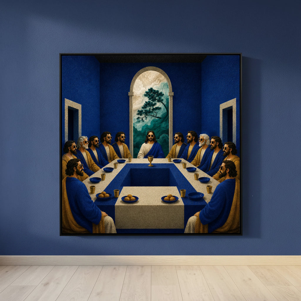 The Final Table – Modern Last Supper Canvas Wall Art