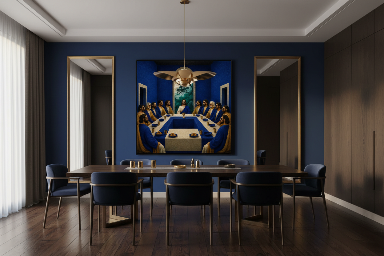 The Final Table – Modern Last Supper Canvas Wall Art