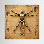 The Measure of Tomorrow — Quadro di robot ispirato a Da Vinci