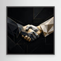 Forged in Trust – Geometric Abstract Wall Art