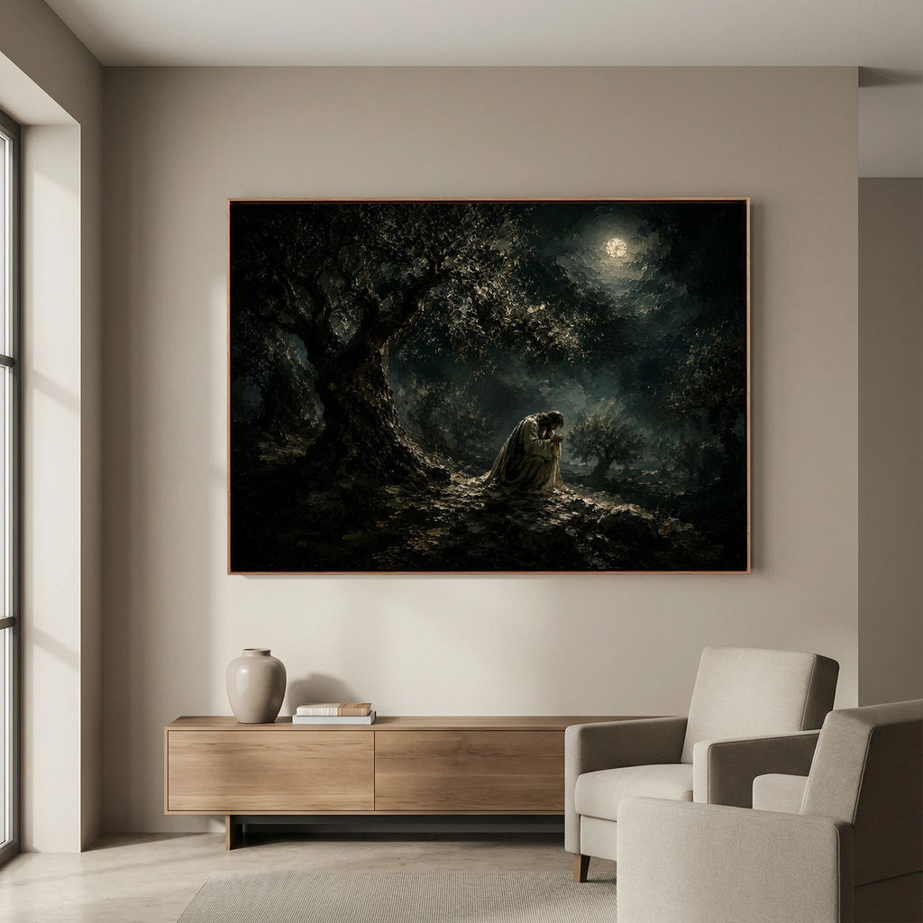 Before the Cross – Jesus in Gethsemane Painting Canvas
