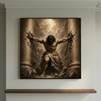 One Last Act – Quadro biblico di Sansone su tela