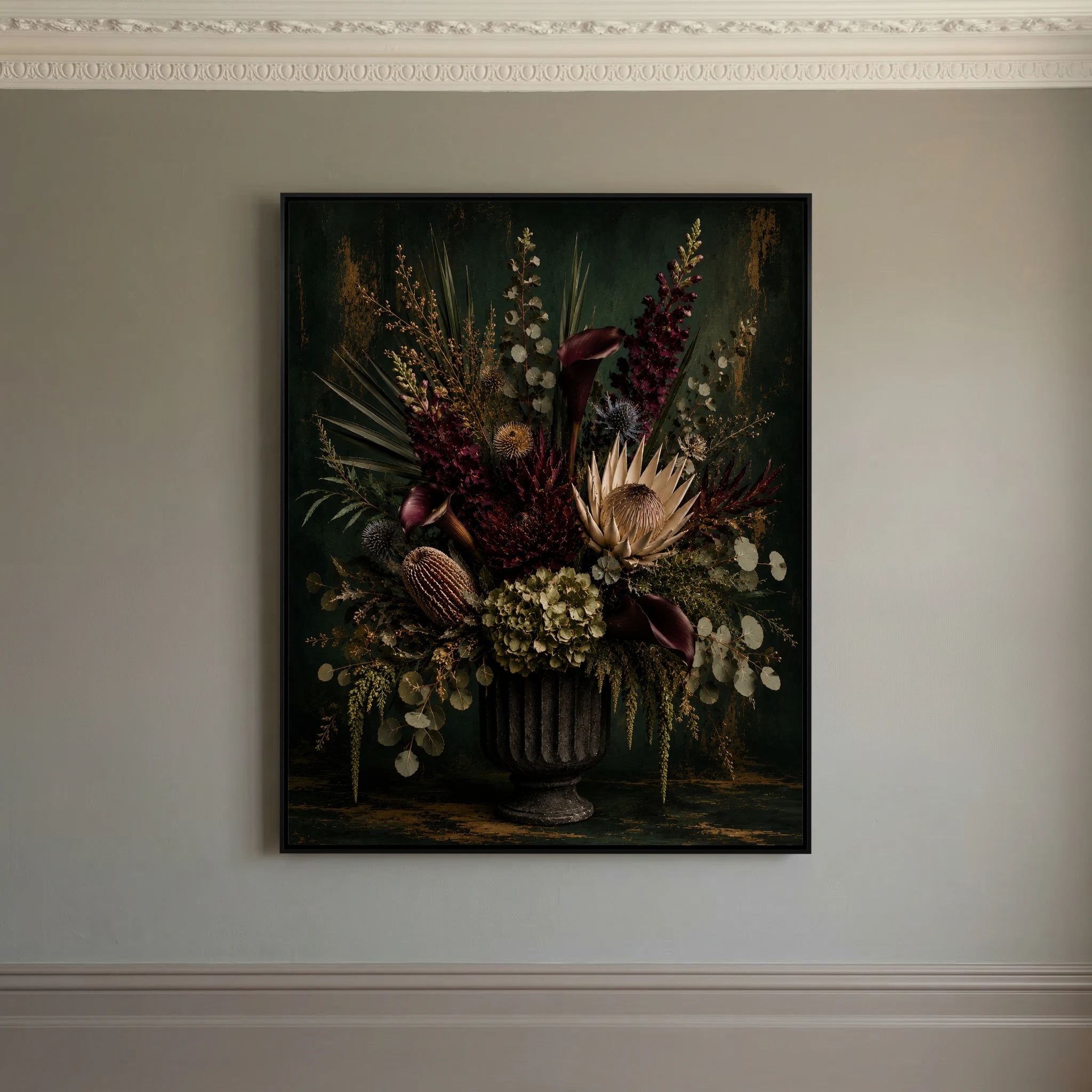 You’ve Earned This – Forest Green Floral Wall Art