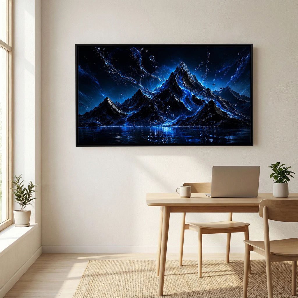 Liquid Summit - Mountain Painting