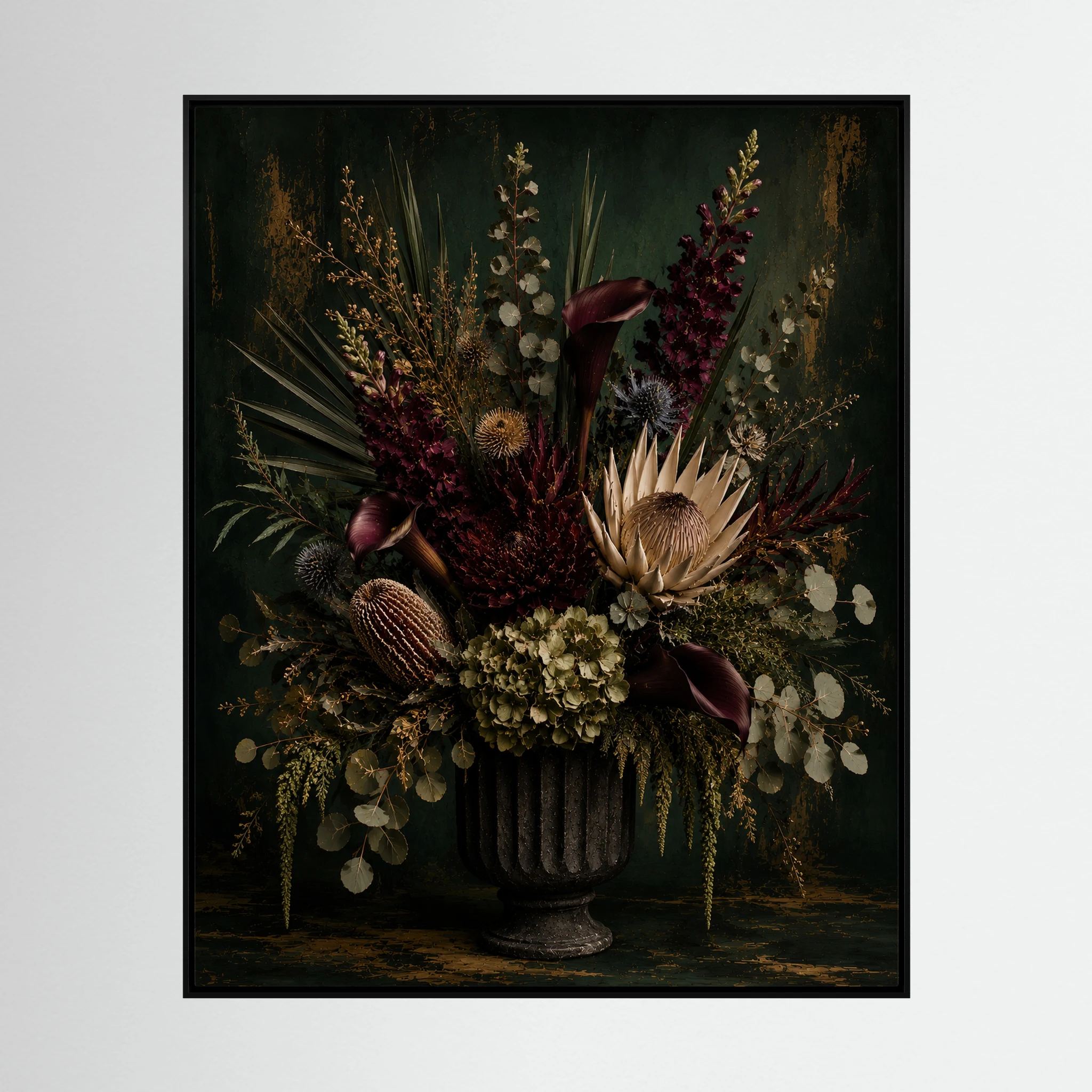 You’ve Earned This – Forest Green Floral Wall Art