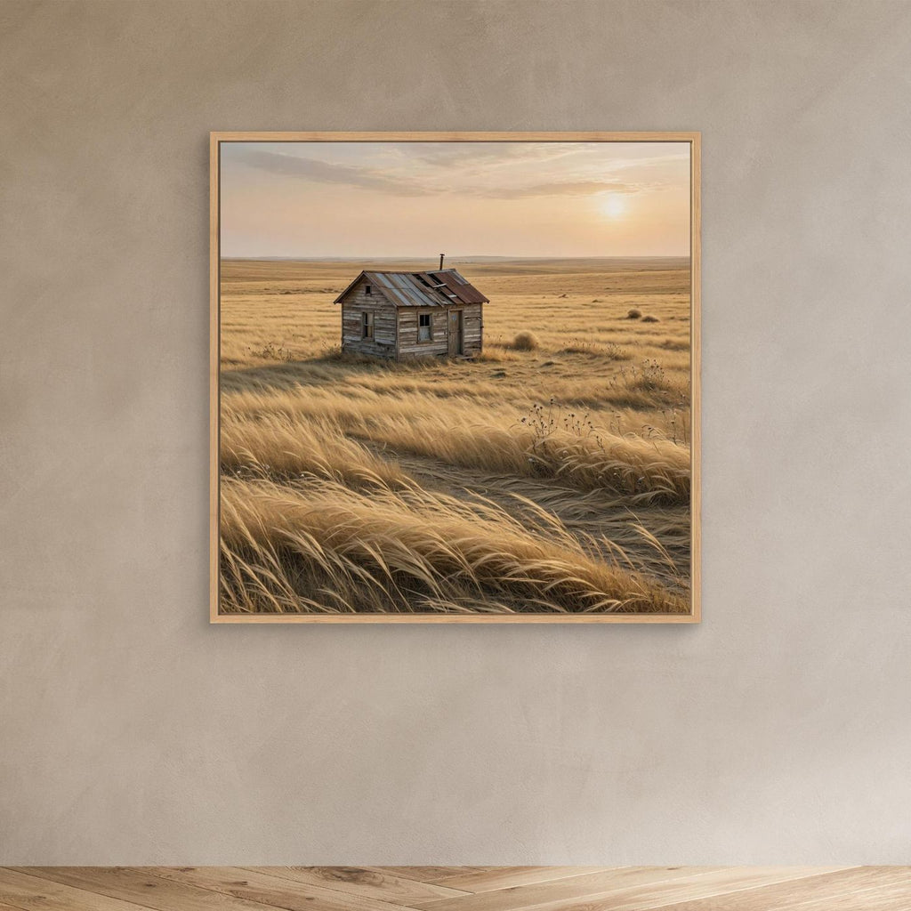 Whispers Through the Prairie – Rustic Landscape Wall Art