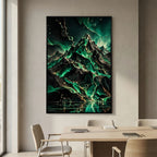 Emerald Heights – Dipinto verde di montagna