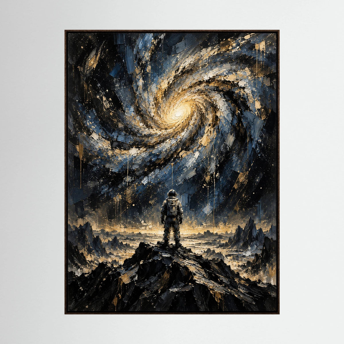 Where Earth Ends — abstrakcyjny obraz astronauty