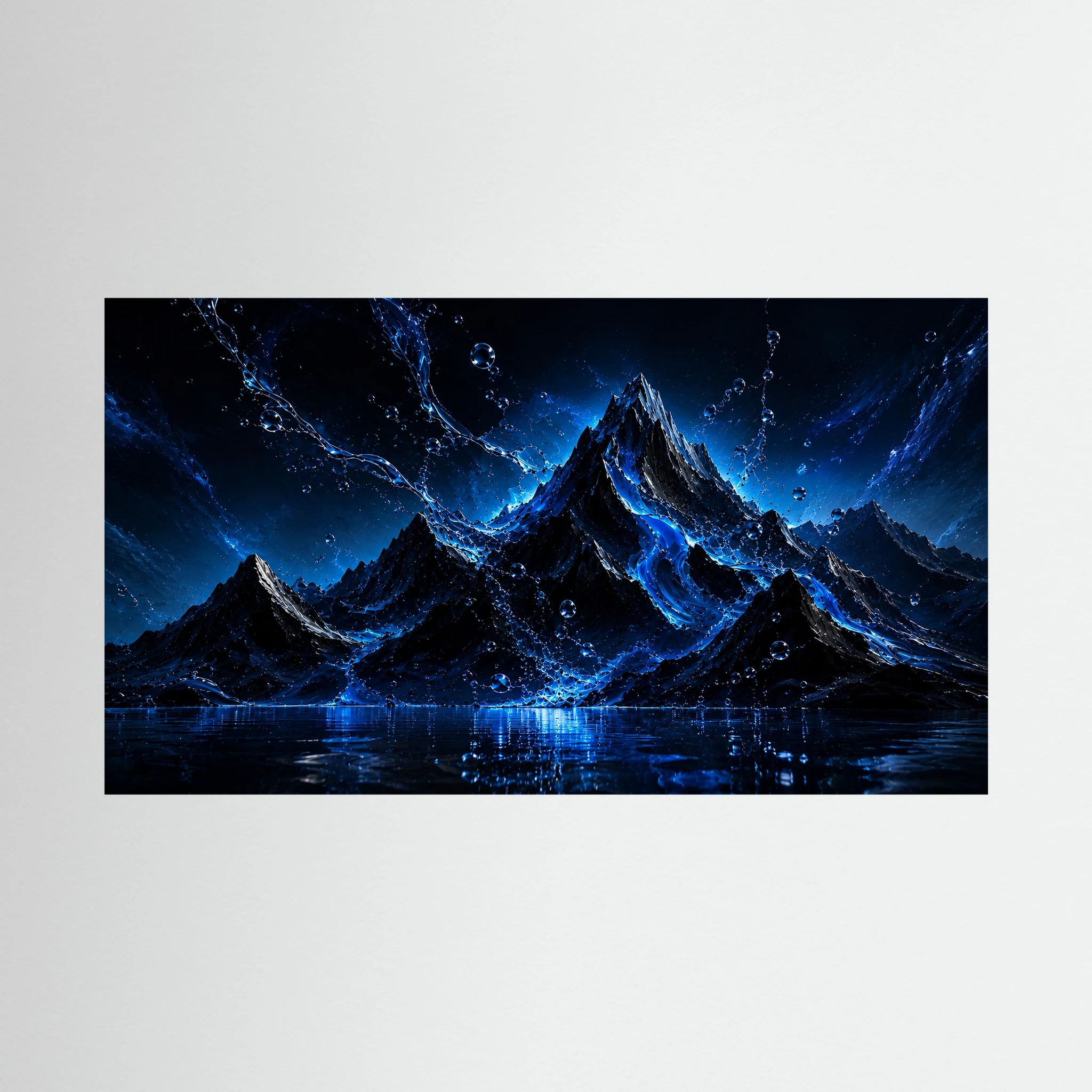 Liquid Summit - Mountain Painting