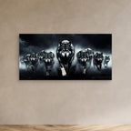Alpha Wolf Leading the Pack – Quadro di lusso