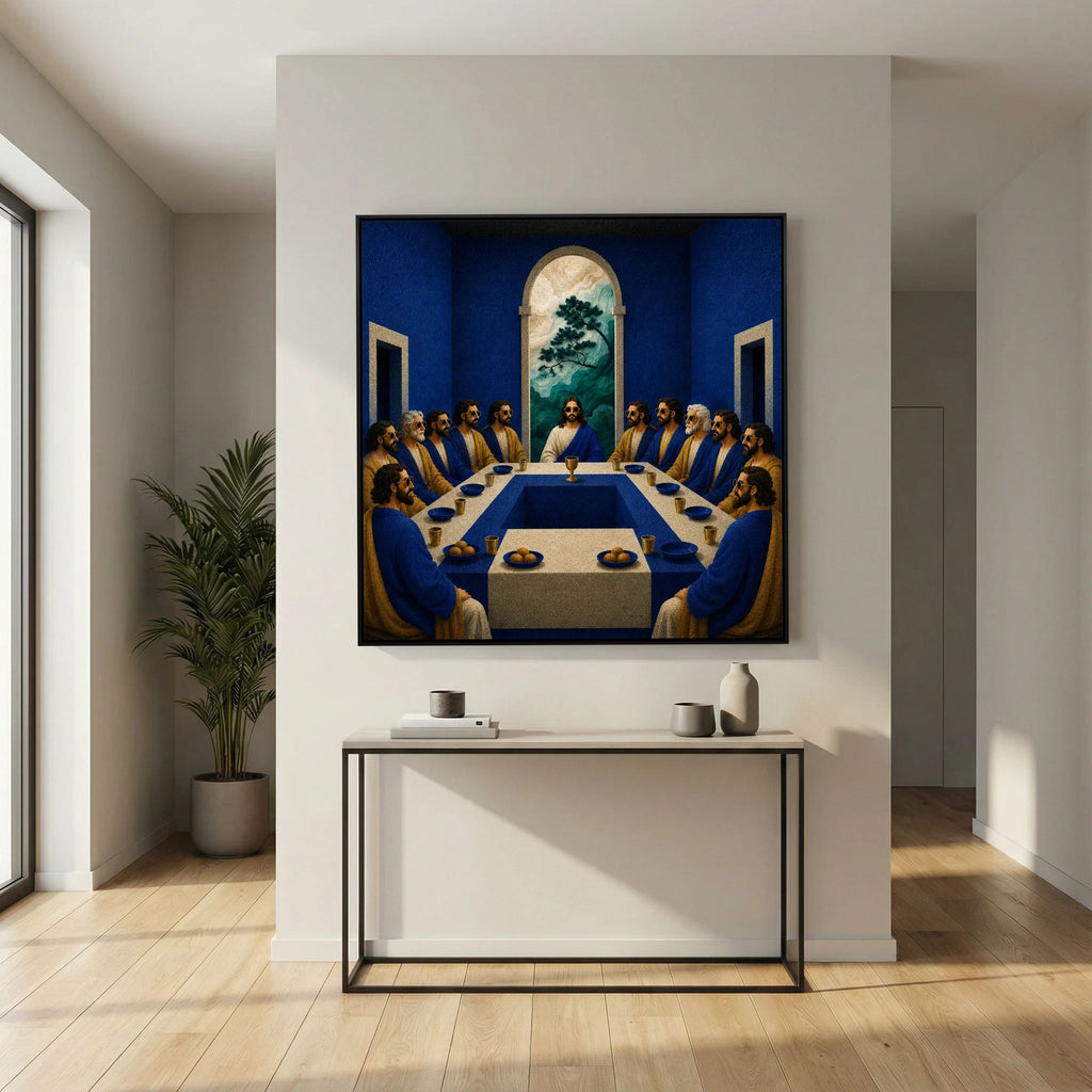 The Final Table – Modern Last Supper Canvas Wall Art