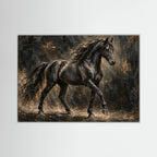 Untamed Authority – Black Horse Wall Art
