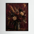 Well Deserved – Burgundy Floral Wall Art