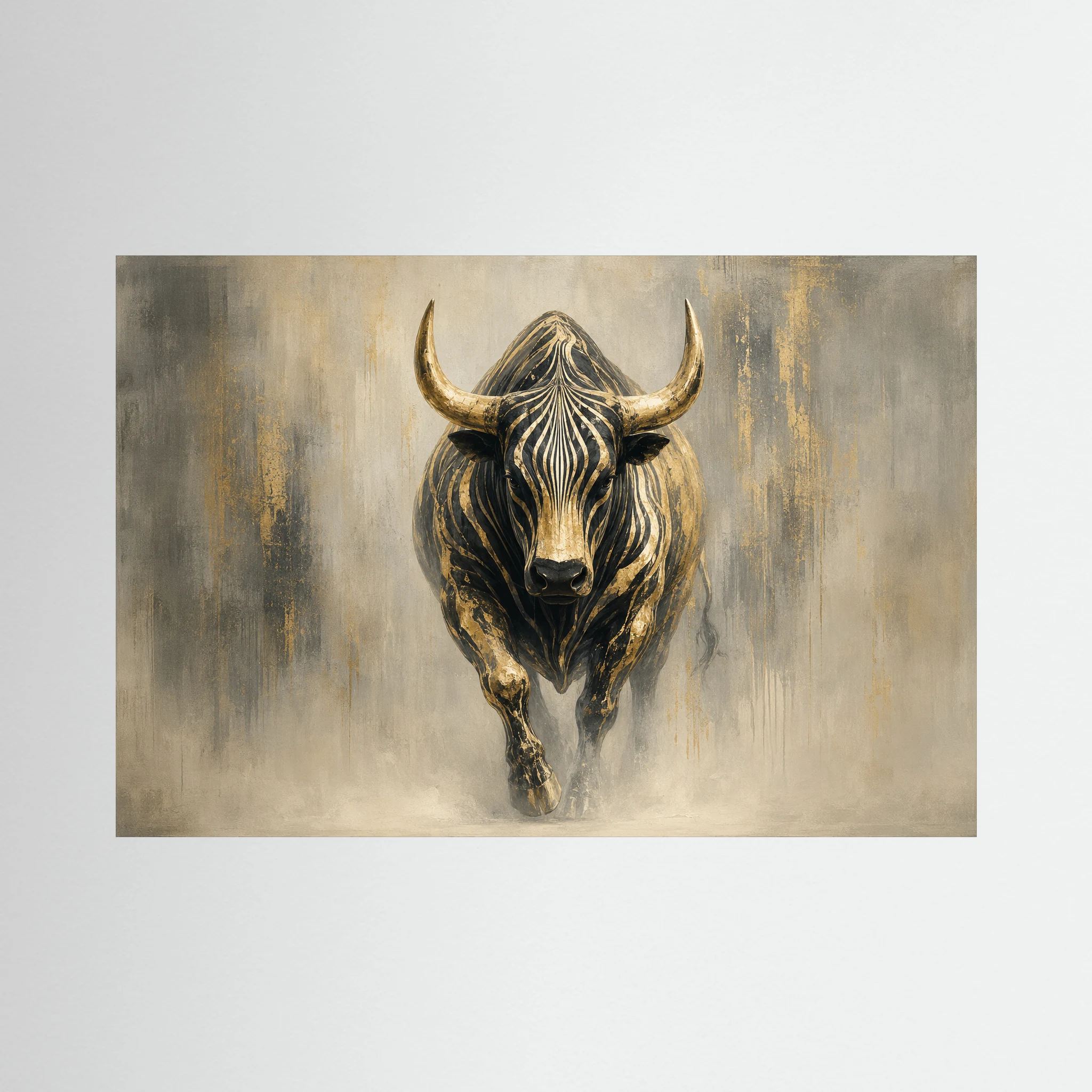 Golden-Horned Bull in Mis