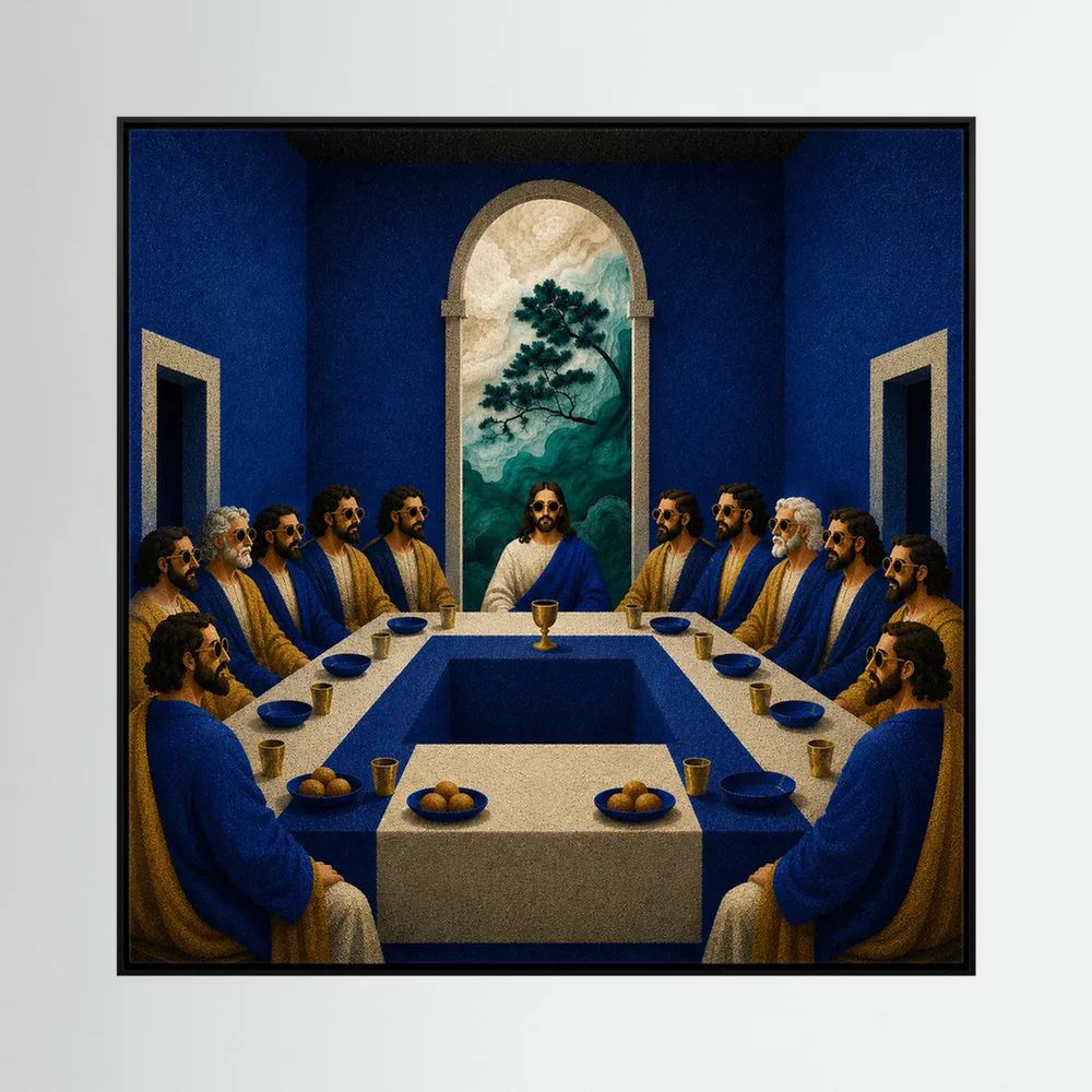 The Final Table – Modern Last Supper Canvas Wall Art