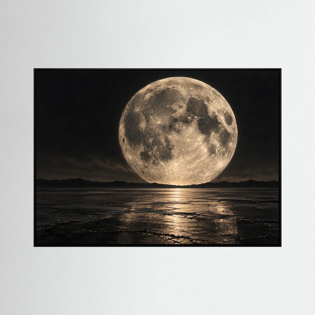 The Moon Came Down — obraz księżyca i krajobraz księżycowy