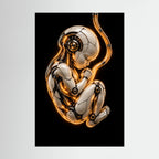 Before the First Breath — Arte su tela di feto androide