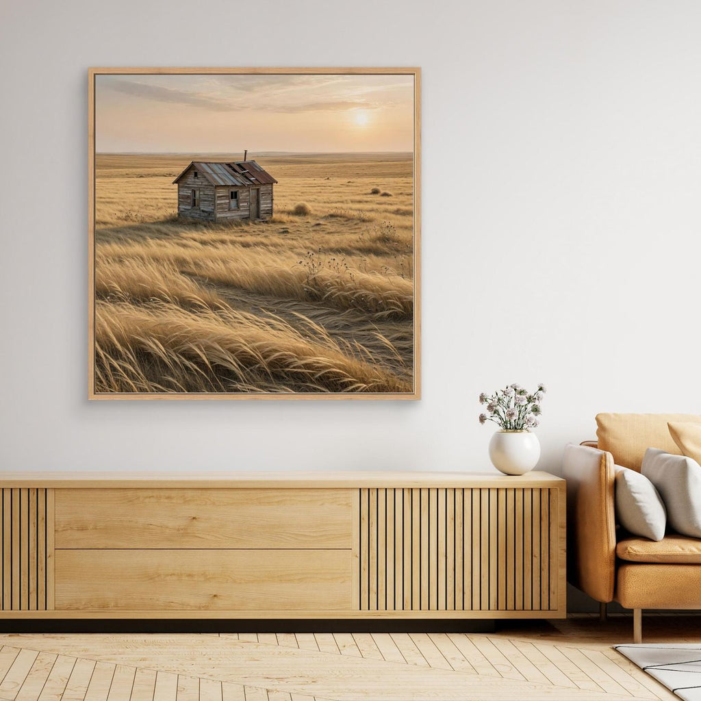 Whispers Through the Prairie – Rustic Landscape Wall Art