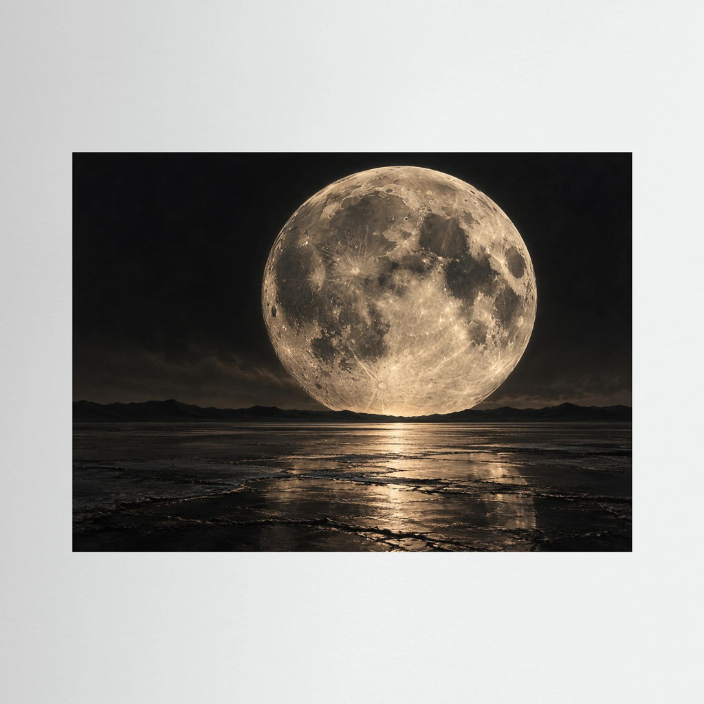 The Moon Came Down — obraz księżyca i krajobraz księżycowy