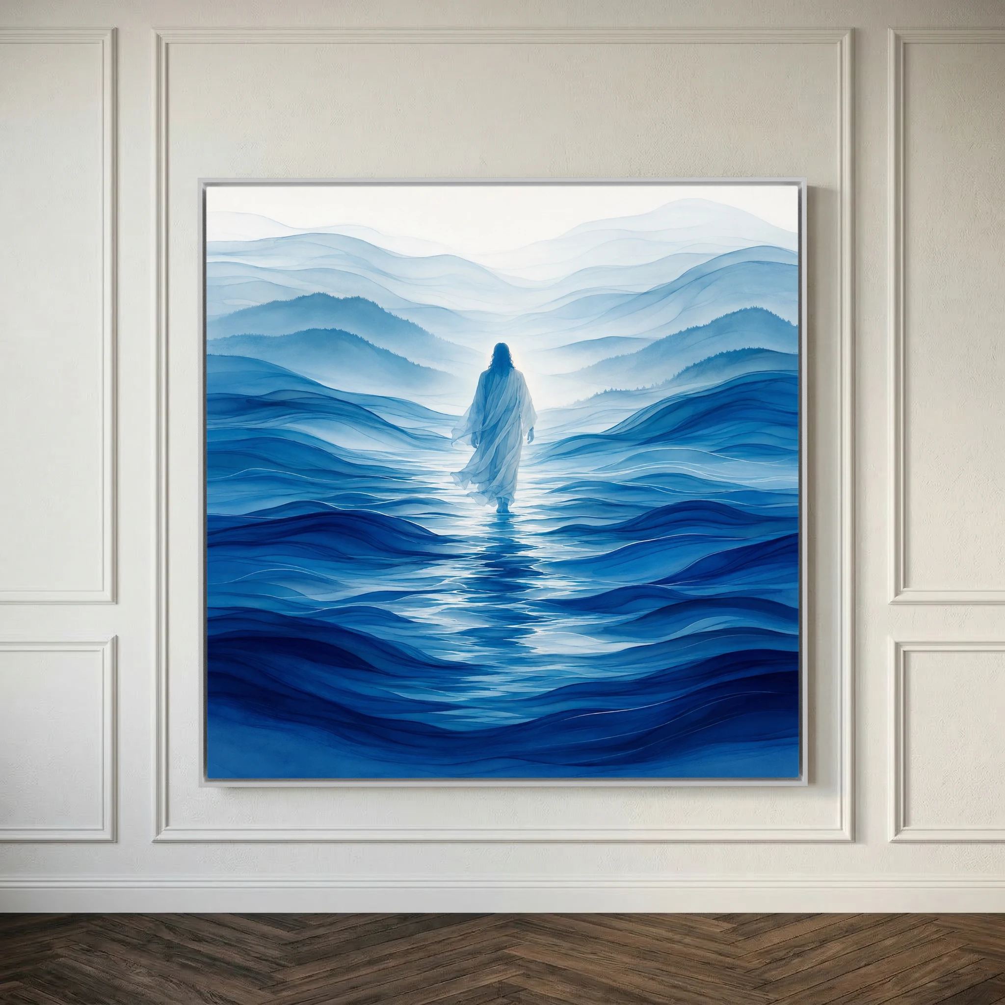 Above the Waters – Jesus Walking on Water Canvas Wall Art