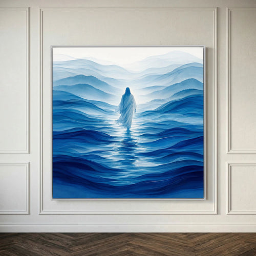 Above the Waters – Jesus Walking on Water Canvas Wall Art
