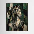 Form Without Reins — abstrakcyjny obraz konia