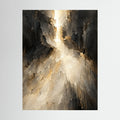 Divine Light, quadro astratto su tela, tela su telaio senza cornice, vista frontale