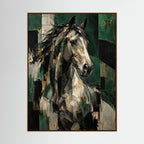 Form Without Reins — abstrakcyjny obraz konia