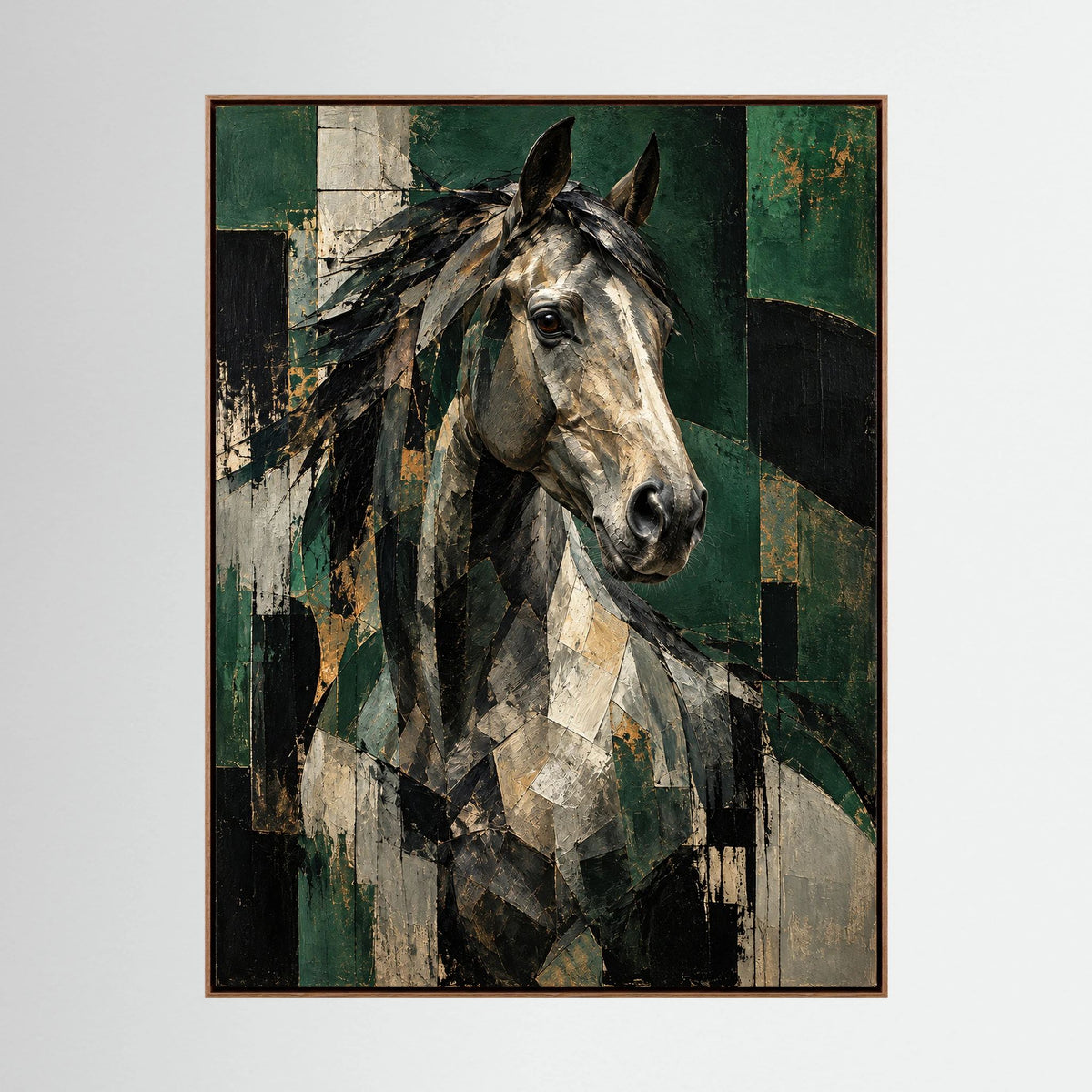 Form Without Reins — abstrakcyjny obraz konia