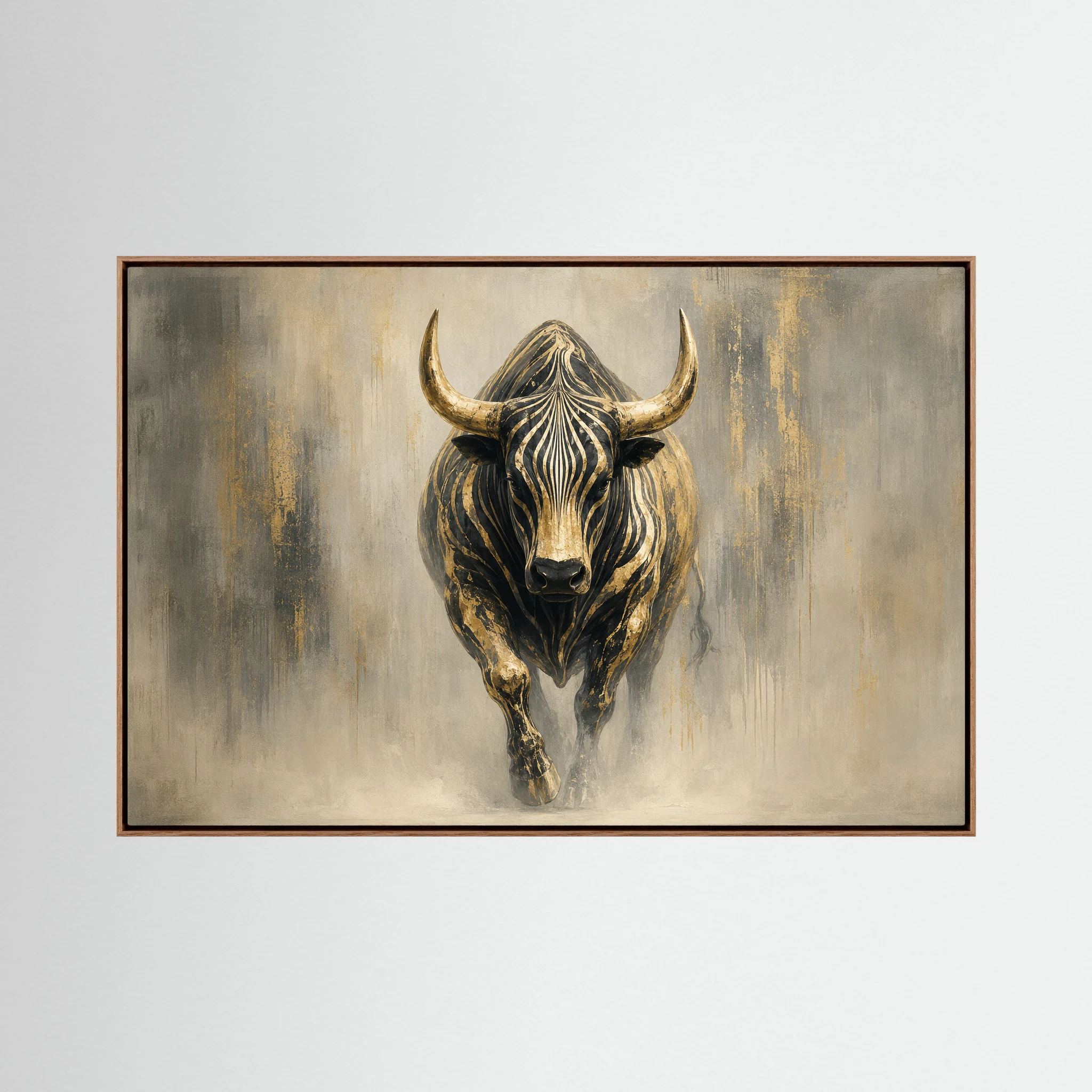 Golden-Horned Bull in Mis