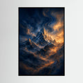 Fire Flow - Modern Mountain Art