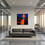 Twilight Approach – quadro moderno di golf, dalla collezione golf Mens Wall Co.