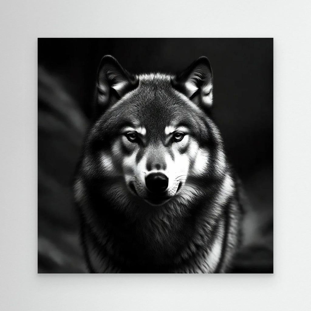 Black and White Wolf – Statement Wall Art