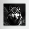 Black and White Wolf – Statement Wall Art