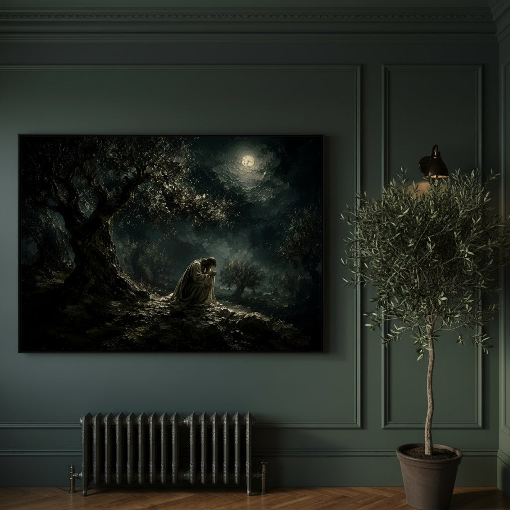 Before the Cross – Jesus in Gethsemane Painting Canvas