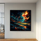 Nebula Fairway – arte cosmica di un campo da golf, dalla collezione golf Mens Wall Co.