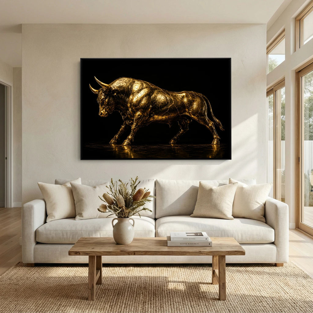 Cracked Golden Bull