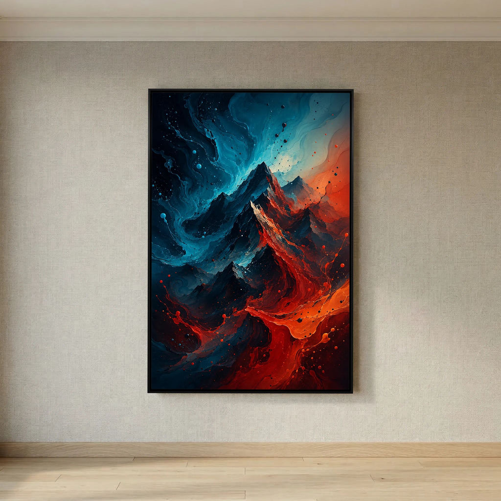 Fault Line – Abstract Mountain Painting