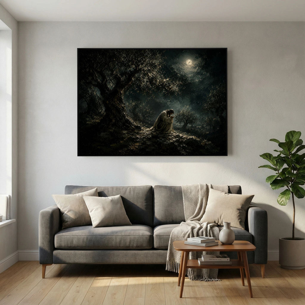 Before the Cross – Jesus in Gethsemane Painting Canvas