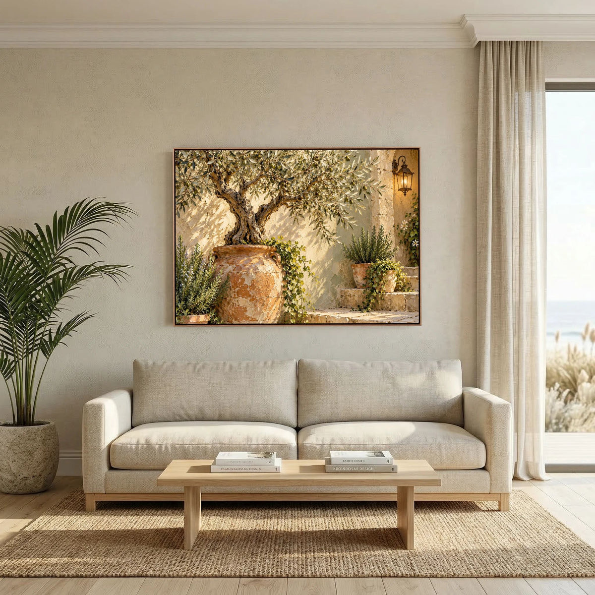 The Olive Courtyard - Botanical Wall Art