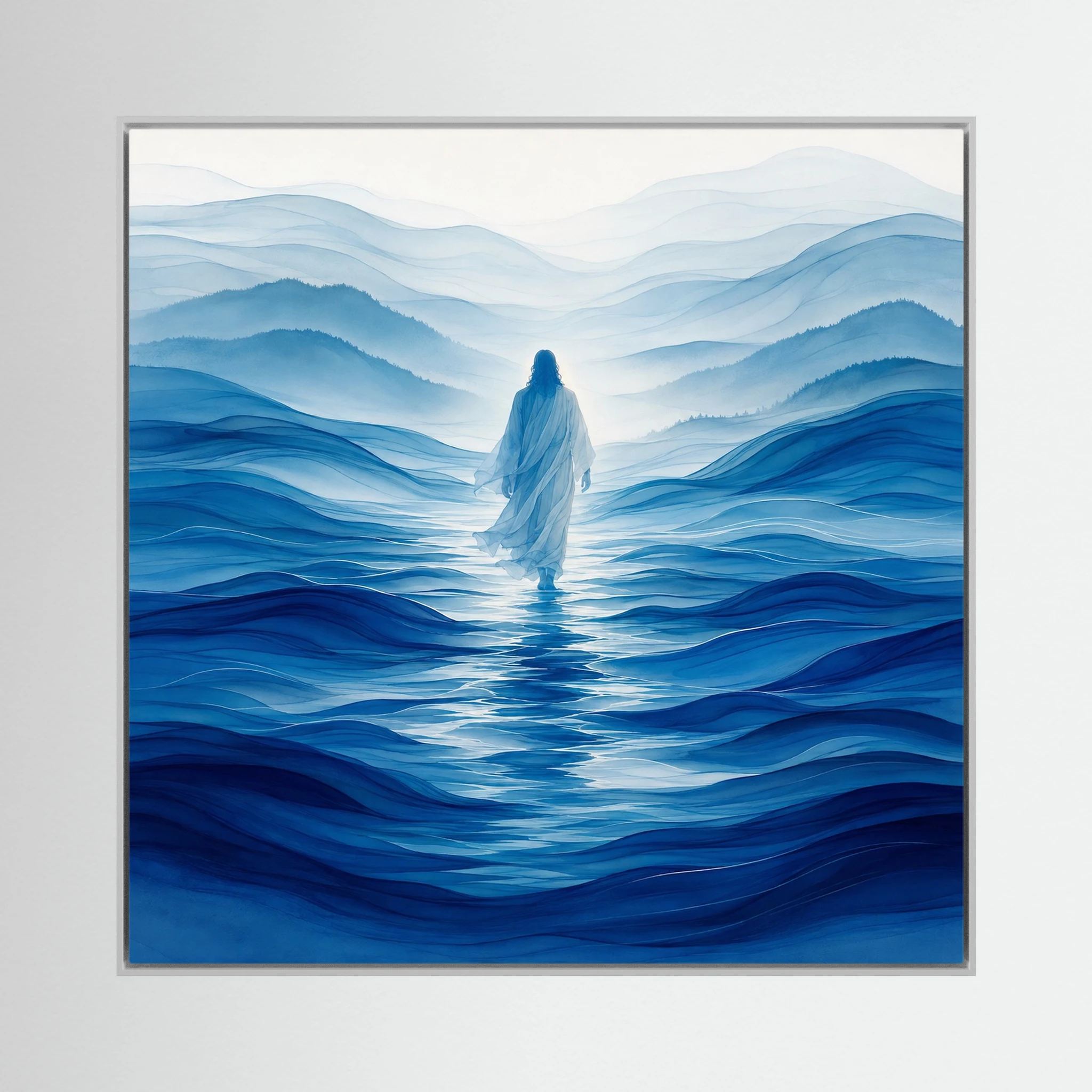 Above the Waters – Jesus Walking on Water Canvas Wall Art
