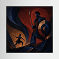 Against the Giant – David & Goliath Canvas Wall Art